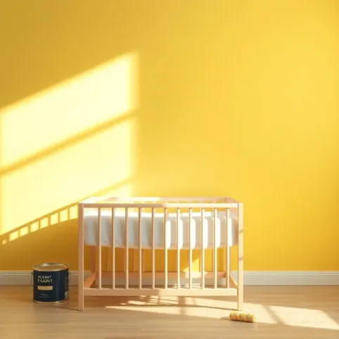 Malowanie ścian a niemowlę