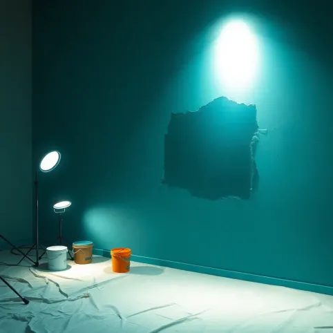 Malowanie ścian w nocy