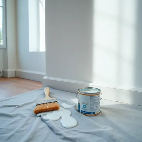 Malowanie ścian wapnem z emulsją