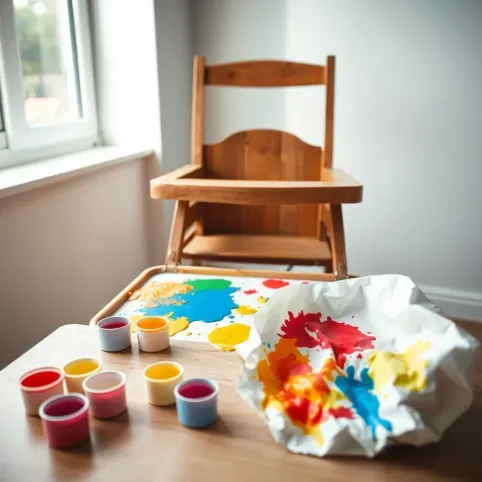 Malowanie z dwulatkiem