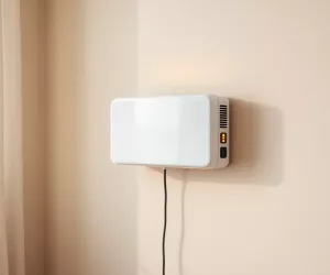 Mały grzejnik elektryczny na ścianę
