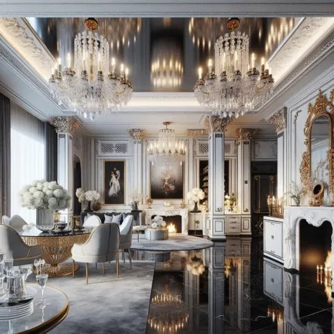 mieszkanie w stylu glamour