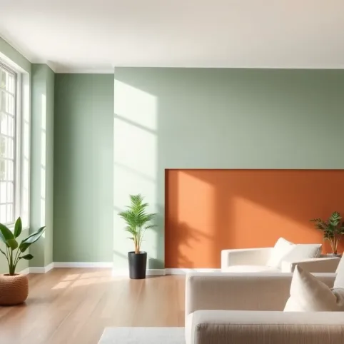 Modne kolory ścian w salonie