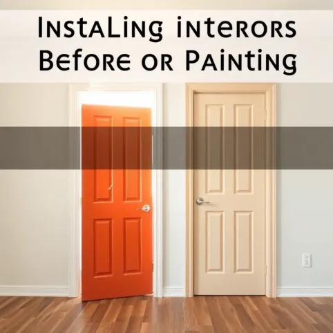 Montaż drzwi wewnętrznych przed czy po malowaniu