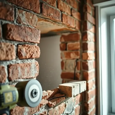 Montaż nadproża w istniejącej ścianie cena