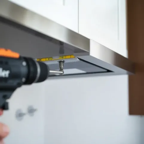 Montaż okapu podszafkowego do ściany