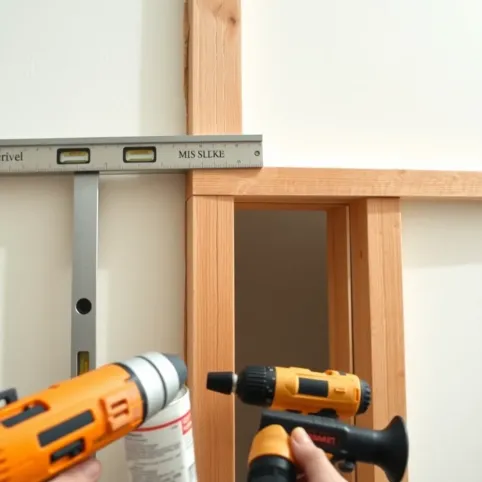 Montaż ościeżnicy na krzywej ścianie