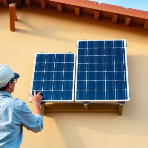 Montaż paneli na ścianie pionowej