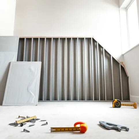 Montaż płyt gipsowych na ścianie na profilach cena