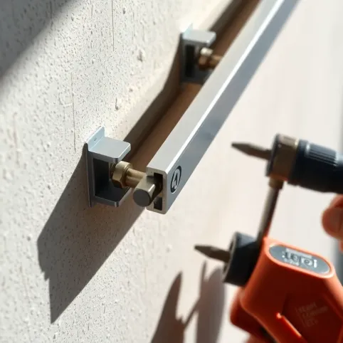 Montaż profili aluminiowych do ściany