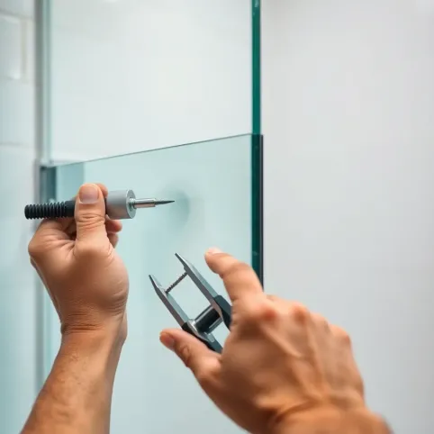 Montaż ścianki prysznicowej walkin