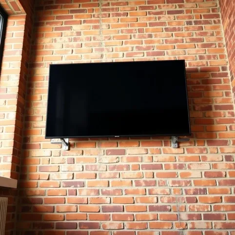 Montaż telewizora na ścianie z pustaka