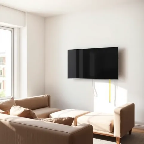 Na jakiej wysokości telewizor na ścianie
