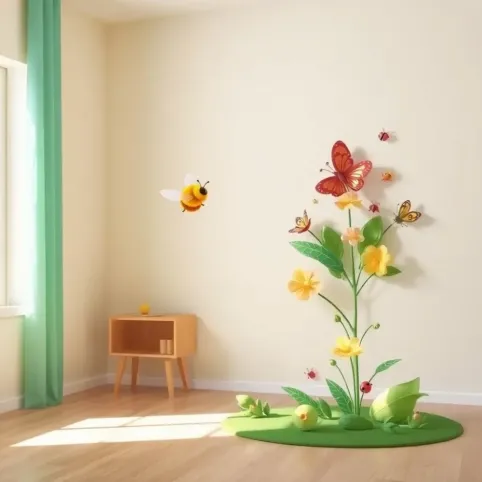 Naklejki 3D dla dzieci na ścianę