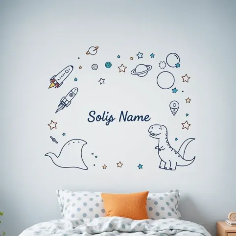 Naklejki na ścianę dla chłopca z imieniem