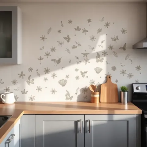 Naklejki na ścianę do kuchni zamiast płytek
