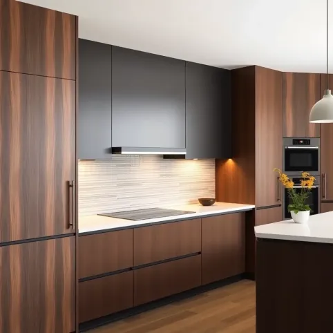Nowoczesne ściany w kuchni