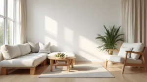 Nowoczesny salon w stylu skandynawskim