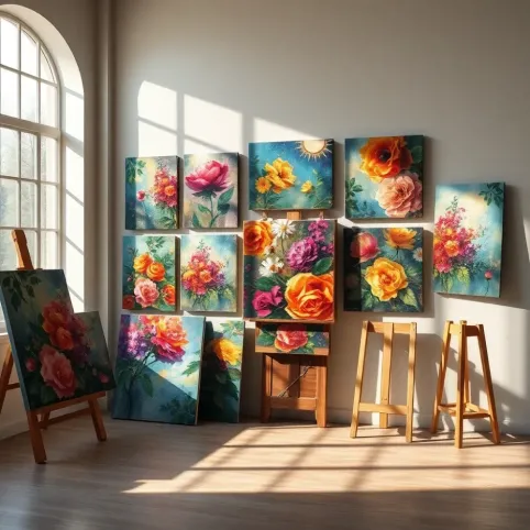 obrazy na płótnie ręcznie malowane