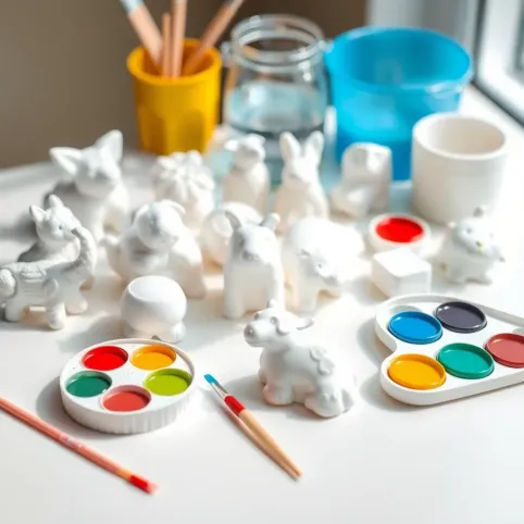 Odlewy gipsowe do malowania dla dzieci