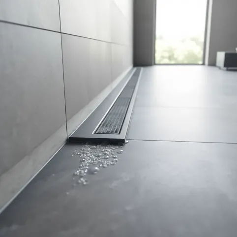 Odpływ liniowy ścienny montaż