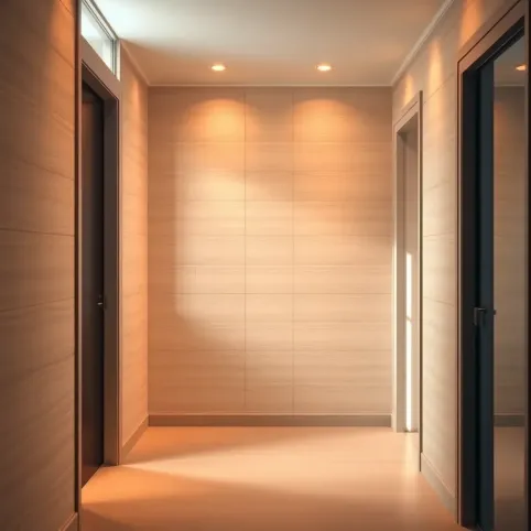 Panele ścienne w przedpokoju