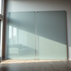 Panele szklane na ścianę w salonie