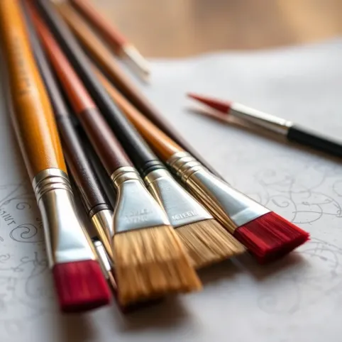 Pędzle do malowania farbami akrylowymi