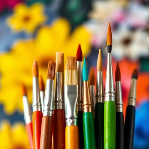 Pędzle do malowania po numerach silikonowe