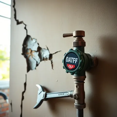 Pękniętą rura w ścianie jak naprawić