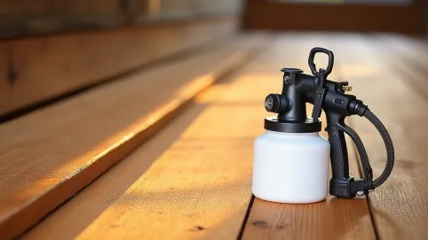 Pistolet do malowania drewnochronem