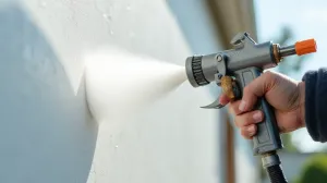 Pistolet do malowania elewacji farbami silikonowymi