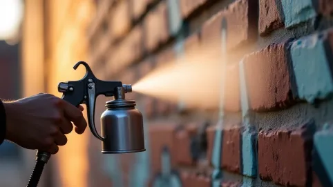 Pistolet do malowania natryskowego ścian