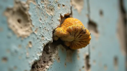 pleśń czy grzyb na ścianie