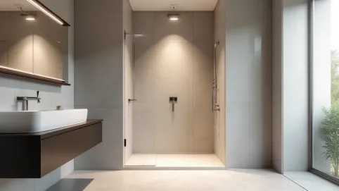 Płytki do połowy ściany łazienka