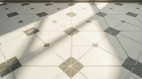 Płytki podłogowe wzór geometryczny