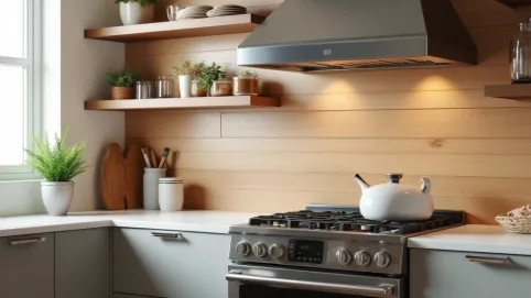 Płytki ścienne drewnopodobne do kuchni