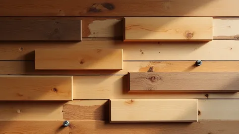 Pomysł na drewno na ścianie