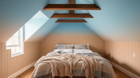 Pomysł na malowanie pokoju ze skosami