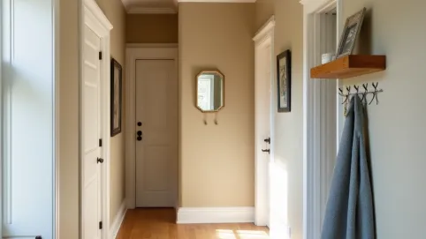 Pomysł na mały przedpokój ściany