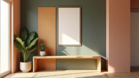 Pomysł na ściany w małym przedpokoju