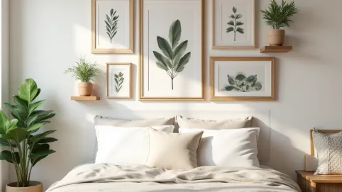 Pomysły na ściany w sypialni