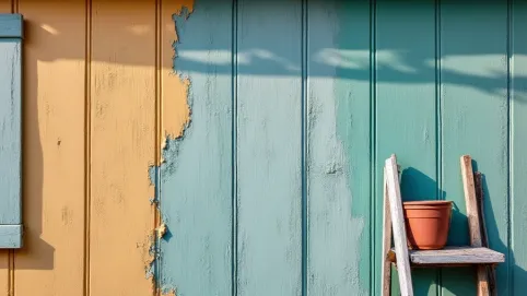 Ponowne malowanie domku drewnianego