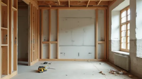 Postawienie ściany działowej cena