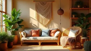 Przytulny Salon Boho