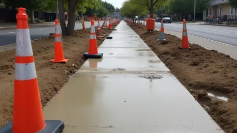 Remont chodnika czy wymaga zgłoszenia