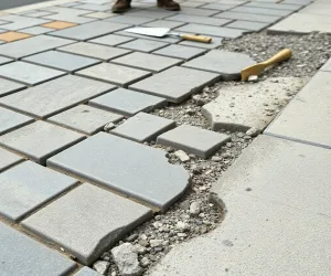 Remont chodnika czy wymaga zgłoszenia