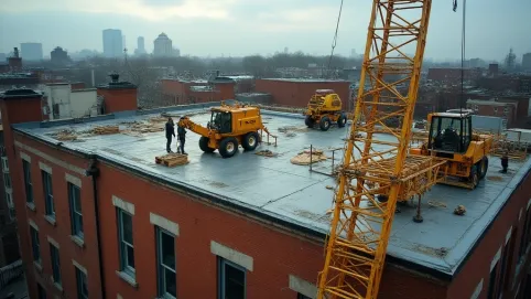 Remont dachu w bloku