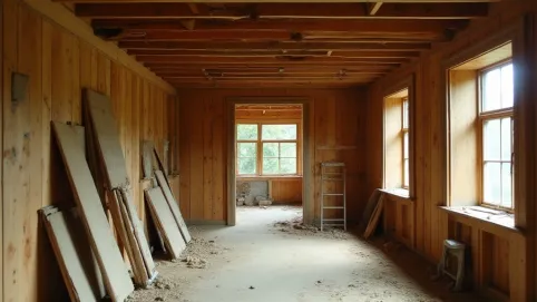 Remont drewnianego domu na wsi