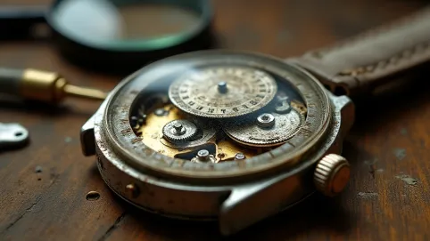 remont klocka z lat 70